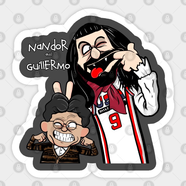 Nandor and Guillermo Sticker by MarianoSan